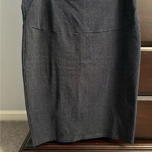 Maternity light “denim” cotton pencil skirt.